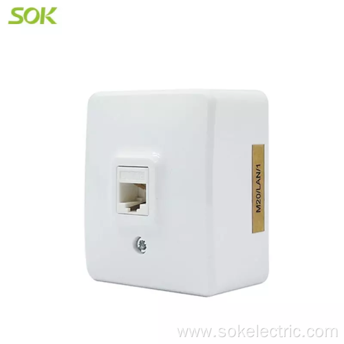 1Gang LAN Outlet Surface Mounted power outlet